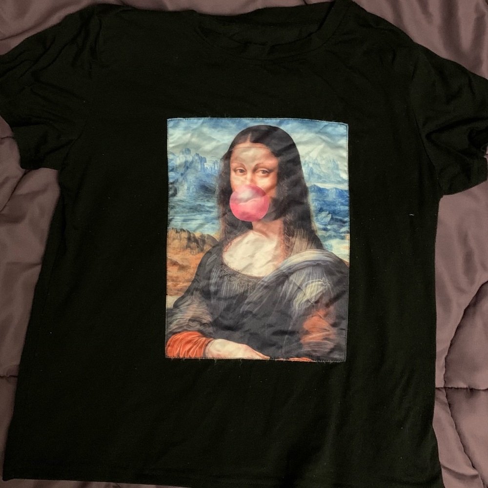 Bubblegum Mona Lisa Graphic Tee